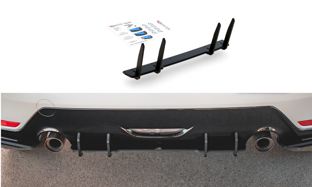 Street Pro Heckansatz Diffusor passend für Toyota GR Yaris Mk4 schwarz matt