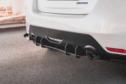 Street Pro Heckansatz Diffusor passend für Toyota GR Yaris Mk4 schwarz matt