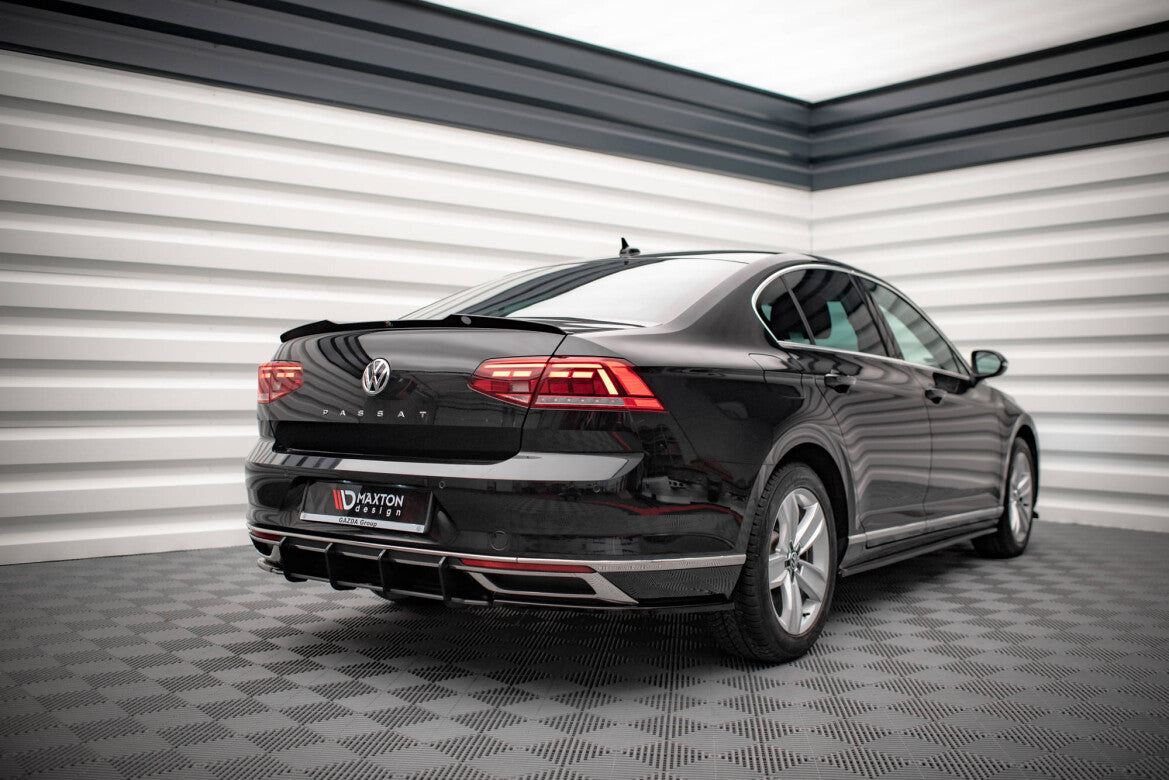 Street Pro Heckansatz Diffusor passend für Volkwagen Passat B8 FL schwarz matt