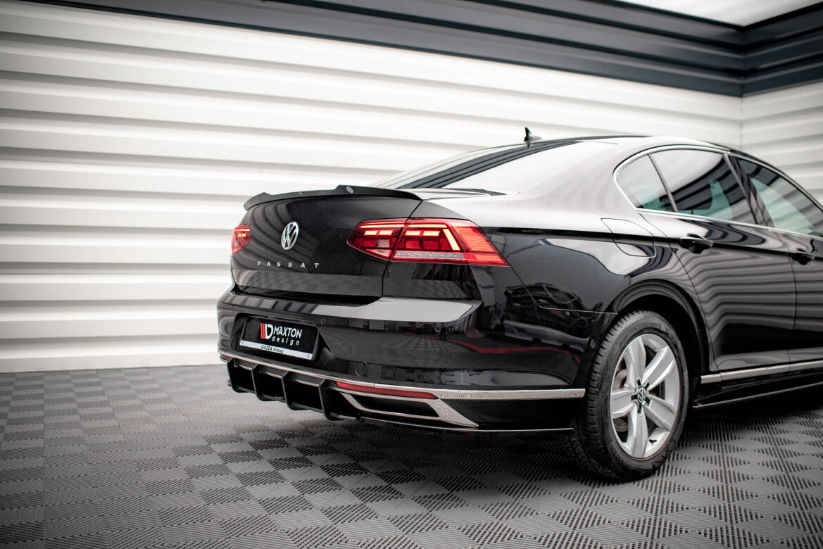 Street Pro Heckansatz Diffusor passend für Volkwagen Passat B8 FL schwarz matt