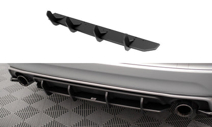 Street Pro Heckansatz Diffusor passend für Volvo XC60 R-Design Mk1 FL schwarz matt