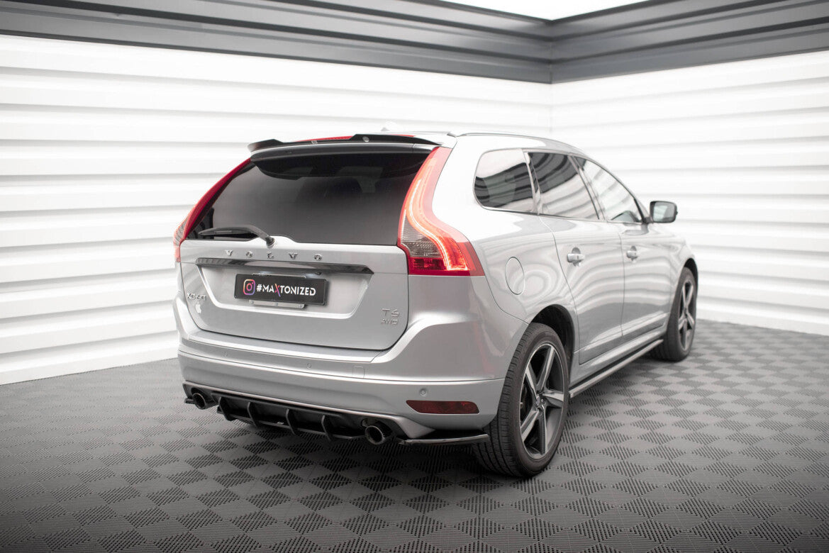 Street Pro Heckansatz Diffusor passend für Volvo XC60 R-Design Mk1 FL schwarz matt