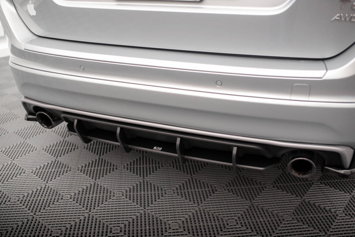 Street Pro Heckansatz Diffusor passend für Volvo XC60 R-Design Mk1 FL schwarz matt