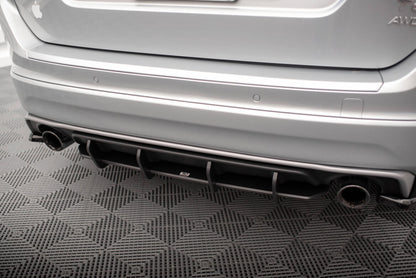 Street Pro Heckansatz Diffusor passend für Volvo XC60 R-Design Mk1 FL schwarz matt