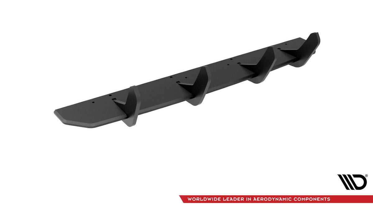 Street Pro Heckansatz Diffusor passend für Volvo XC60 R-Design Mk1 FL schwarz matt