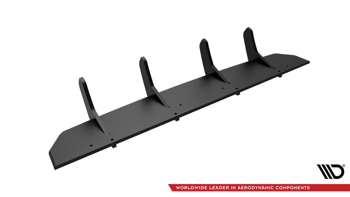 Street Pro Heckansatz Diffusor passend für Volvo XC60 R-Design Mk1 FL schwarz matt