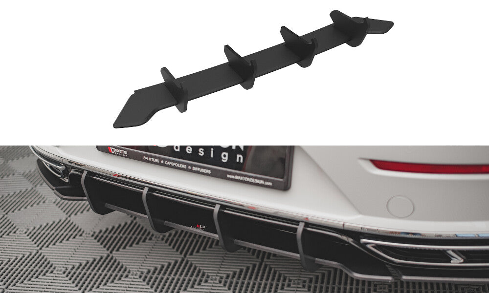 Street Pro Heckansatz Diffusor passend für VW Arteon Limousine / Shooting Brake R-Line Mk1 FL schwarz matt