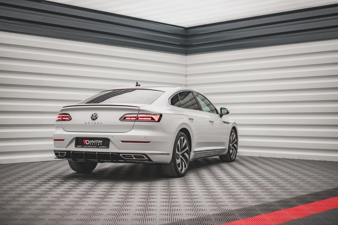 Street Pro Heckansatz Diffusor passend für VW Arteon Limousine / Shooting Brake R-Line Mk1 FL schwarz matt