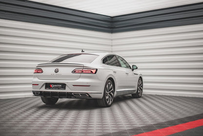 Street Pro Heckansatz Diffusor passend für VW Arteon Limousine / Shooting Brake R-Line Mk1 FL schwarz matt