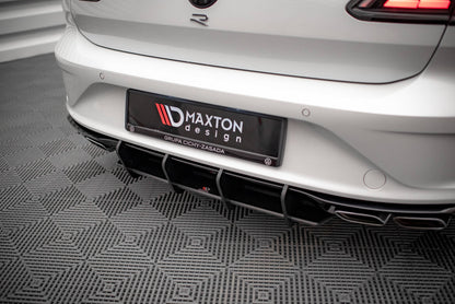Street Pro Heckansatz Diffusor passend für VW Arteon R Limousine / Shooting Brake Mk1 Faceift schwarz matt