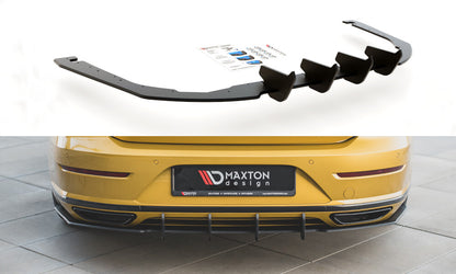 Street Pro Heckansatz Diffusor passend für VW Arteon R-Line Limousine / Shooting Brake Mk1 schwarz matt