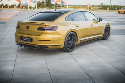 Street Pro Heckansatz Diffusor passend für VW Arteon R-Line Limousine / Shooting Brake Mk1 schwarz matt