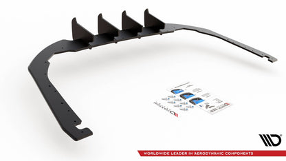 Street Pro Heckansatz Diffusor passend für VW Arteon R-Line Limousine / Shooting Brake Mk1 schwarz matt