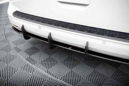 Street Pro Heckansatz Diffusor passend für VW Caddy Maxi Mk5 schwarz matt