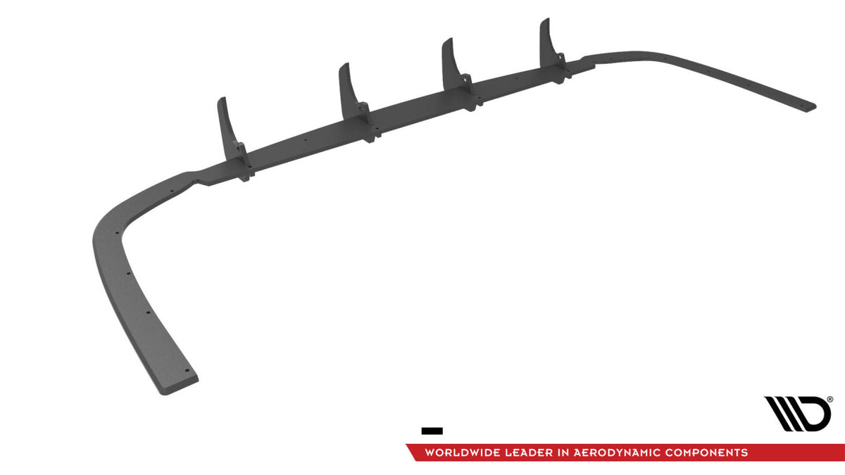 Street Pro Heckansatz Diffusor passend für VW Caddy Maxi Mk5 schwarz matt