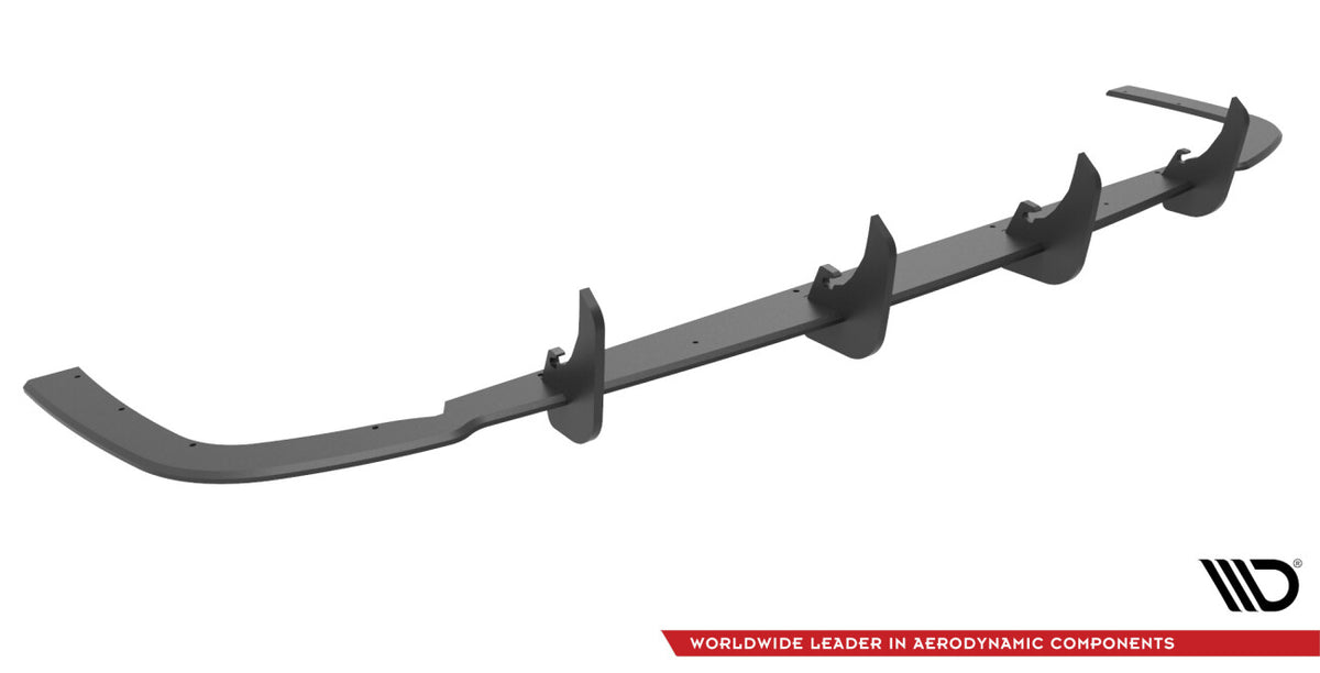 Street Pro Heckansatz Diffusor passend für VW Caddy Mk5 schwarz matt