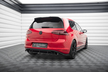 Street Pro Heckansatz Diffusor passend für VW Golf 7 GTI CLUBSPORT schwarz matt