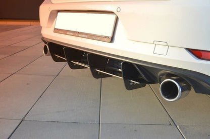 Street Pro Heckansatz Diffusor passend für VW Golf 7 GTI FL schwarz matt