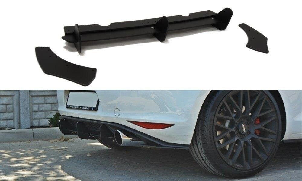 Street Pro Heckansatz Diffusor passend für VW Golf 7 GTI schwarz matt