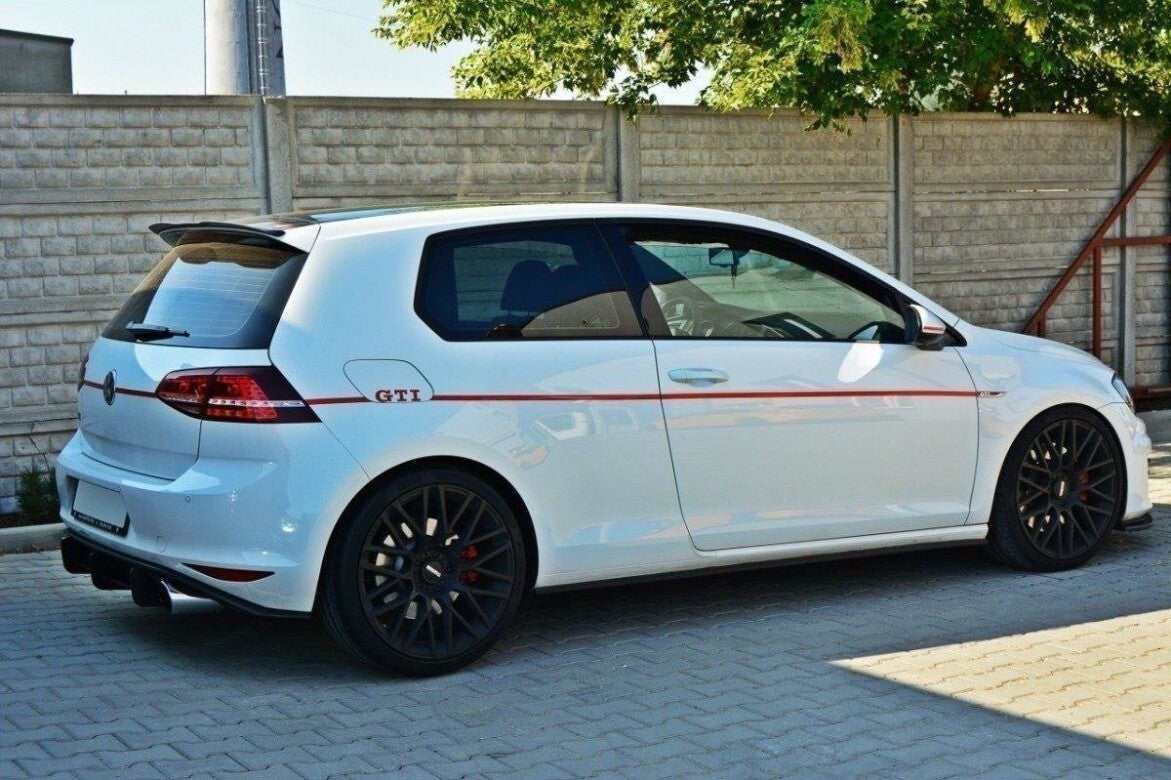 Street Pro Heckansatz Diffusor passend für VW Golf 7 GTI schwarz matt