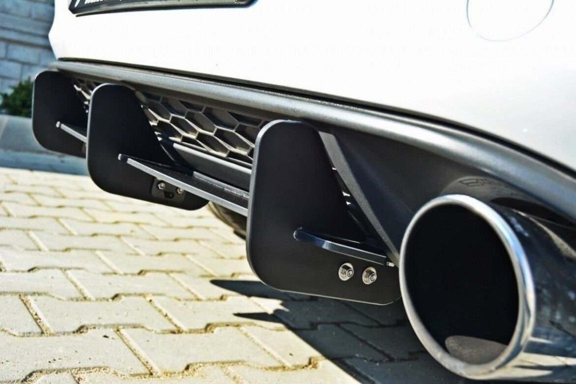 Street Pro Heckansatz Diffusor passend für VW Golf 7 GTI schwarz matt