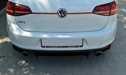 Street Pro Heckansatz Diffusor passend für VW Golf 7 GTI schwarz matt