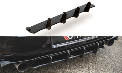 Street Pro Heckansatz Diffusor passend für VW Golf 7 GTI TCR schwarz matt