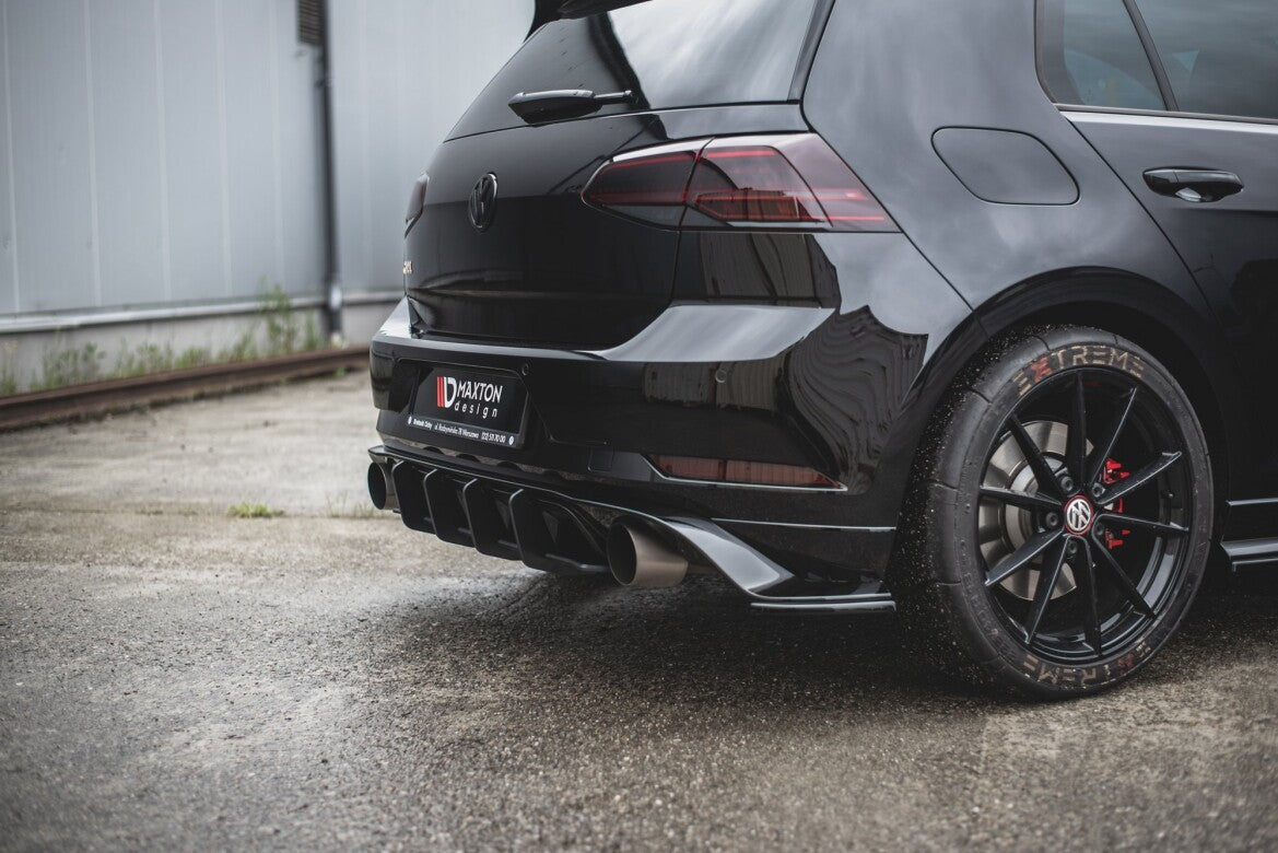 Street Pro Heckansatz Diffusor passend für VW Golf 7 GTI TCR schwarz matt