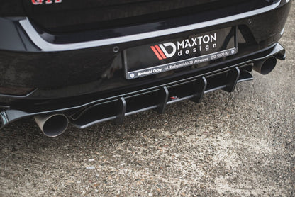 Street Pro Heckansatz Diffusor passend für VW Golf 7 GTI TCR schwarz matt