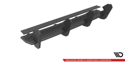 Street Pro Heckansatz Diffusor passend für VW Golf 7 R FL roter Kern