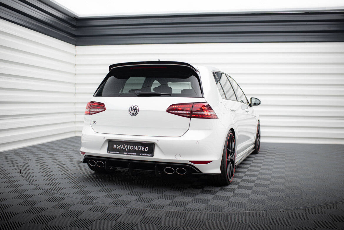 Street Pro Heckansatz Diffusor passend für VW Golf 7 R Hatchback schwarz matt