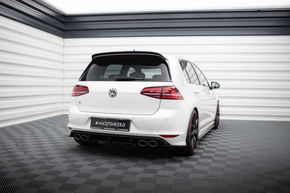 Street Pro Heckansatz Diffusor passend für VW Golf 7 R Hatchback schwarz matt