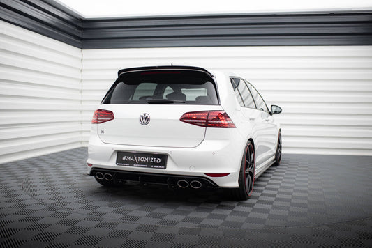 Street Pro Heckansatz Diffusor passend für VW Golf 7 R Hatchback schwarz matt