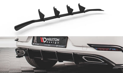 Street Pro Heckansatz Diffusor passend für VW Golf R-Line Mk 7 FL schwarz matt