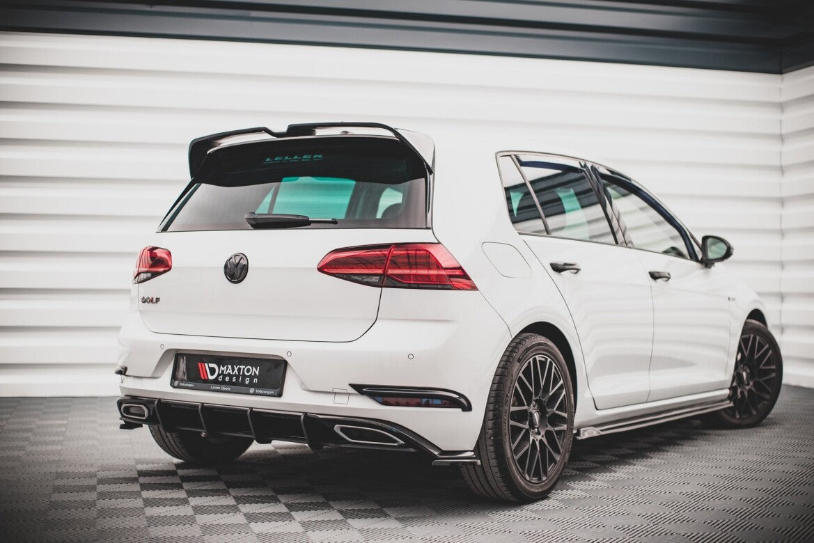 Street Pro Heckansatz Diffusor passend für VW Golf R-Line Mk 7 FL schwarz matt