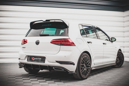 Street Pro Heckansatz Diffusor passend für VW Golf R-Line Mk 7 FL schwarz matt