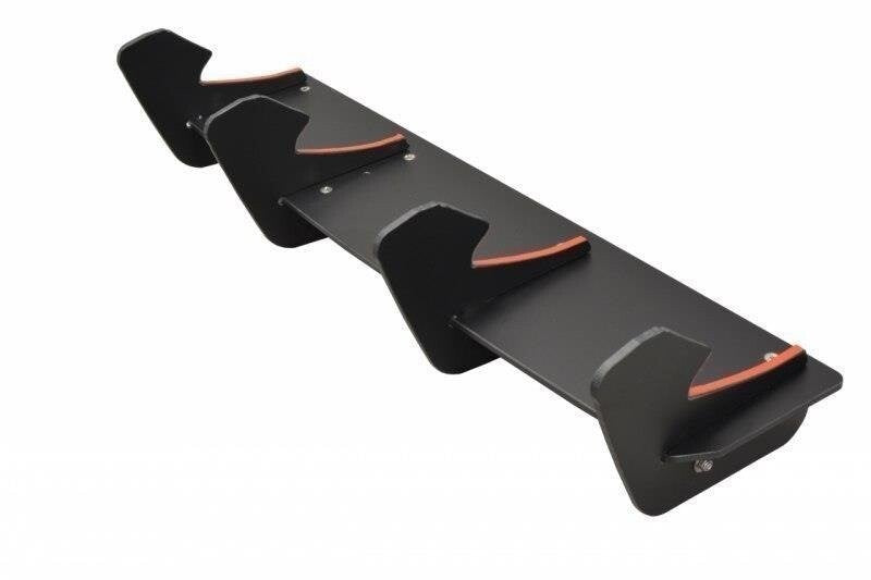 Street Pro Heckansatz Diffusor passend für VW Golf R Mk7 FL schwarz matt