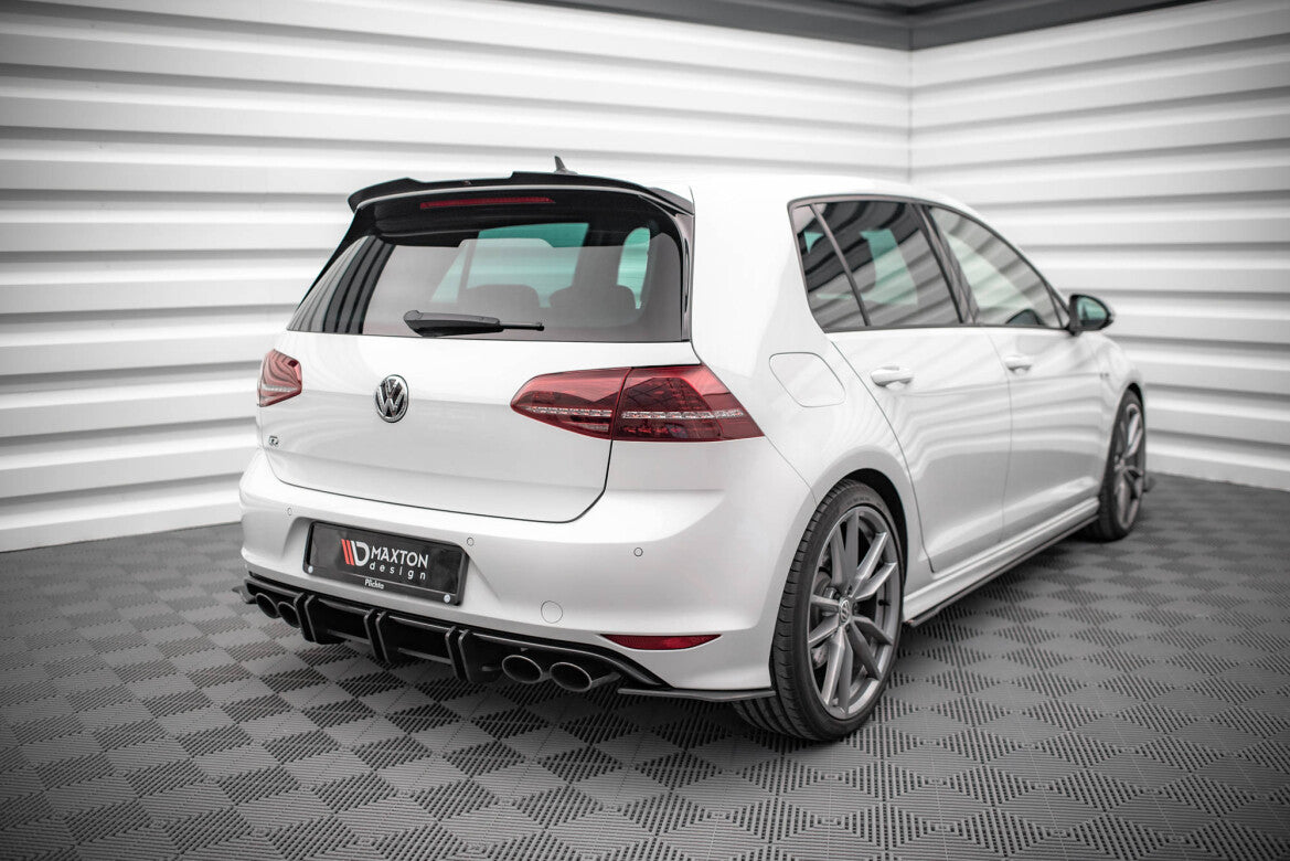Street Pro Heckansatz Diffusor passend für VW Golf R Mk7 schwarz matt