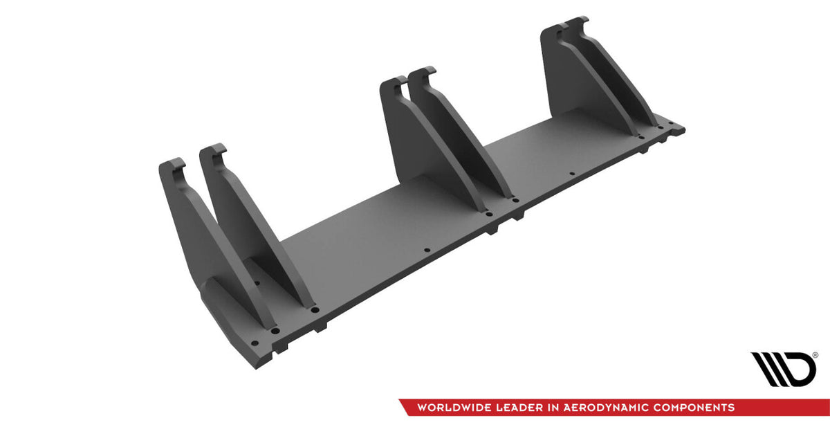 Street Pro Heckansatz Diffusor passend für VW Golf R Mk7 schwarz matt