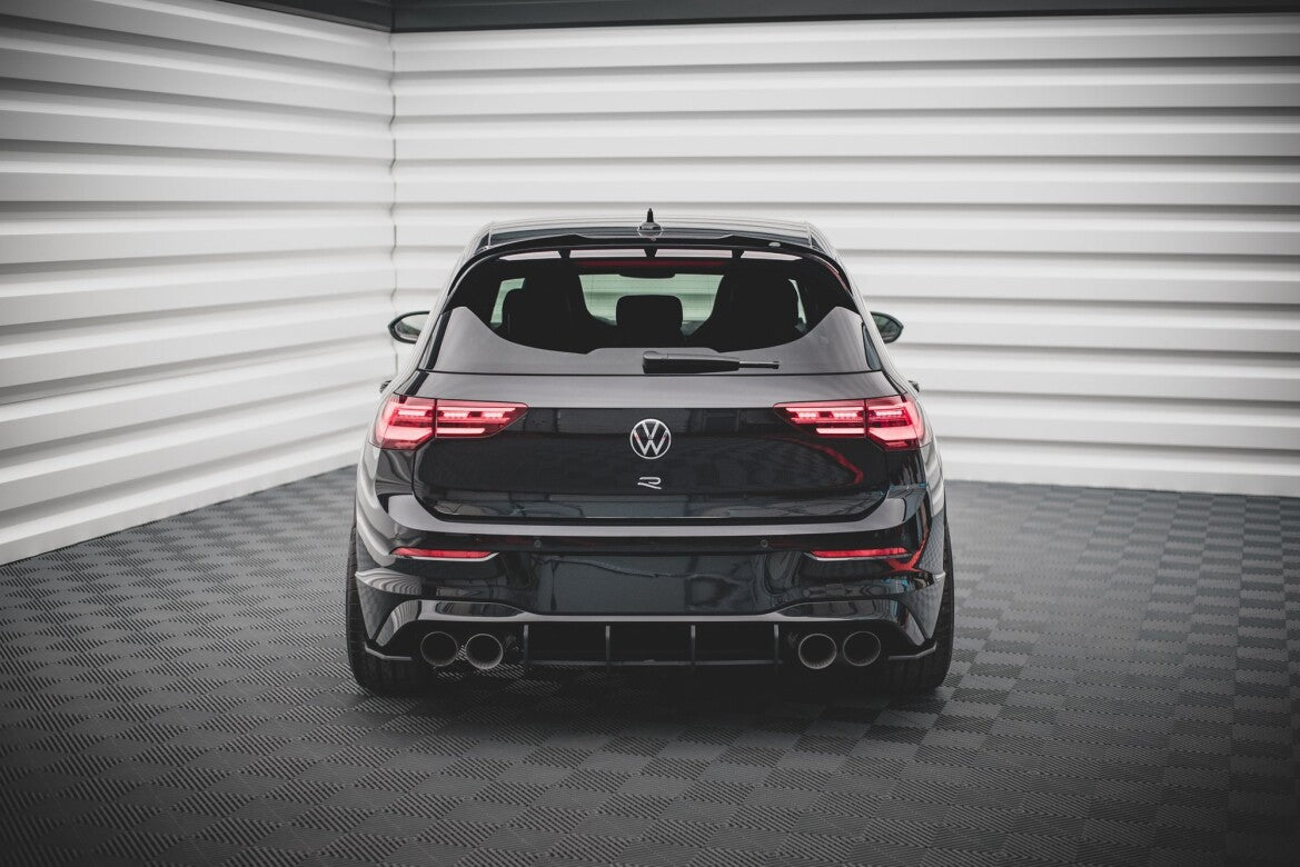 Street Pro Heckansatz Diffusor passend für VW Golf R Mk8 roter Kern