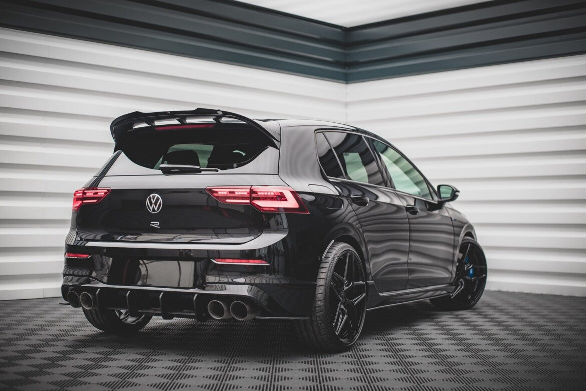 Street Pro Heckansatz Diffusor passend für VW Golf R Mk8 schwarz matt