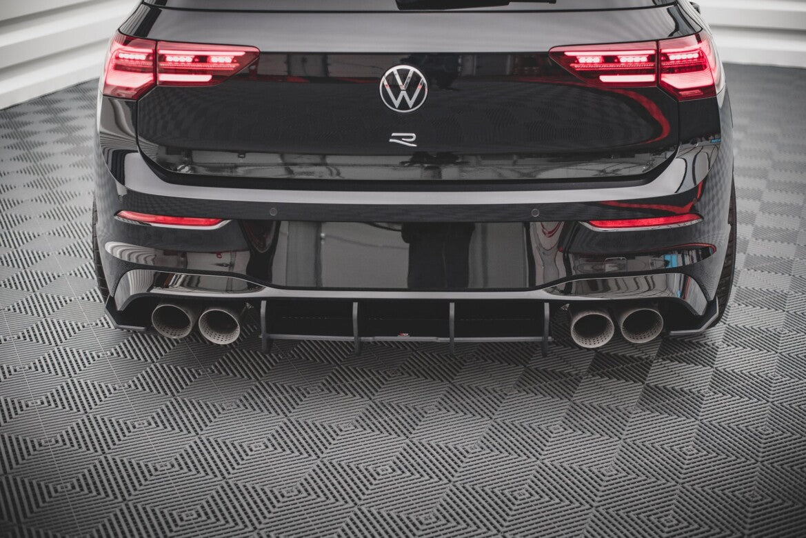 Street Pro Heckansatz Diffusor passend für VW Golf R Mk8 schwarz matt
