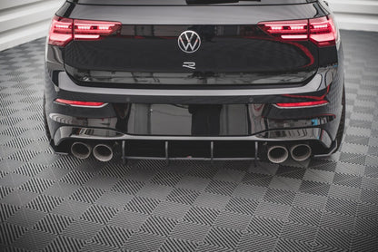 Street Pro Heckansatz Diffusor passend für VW Golf R Mk8 schwarz matt
