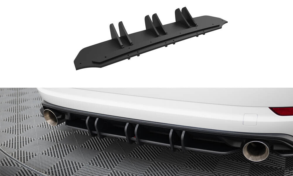 Street Pro Heckansatz Diffusor passend für VW Jetta GLI Mk7 schwarz matt