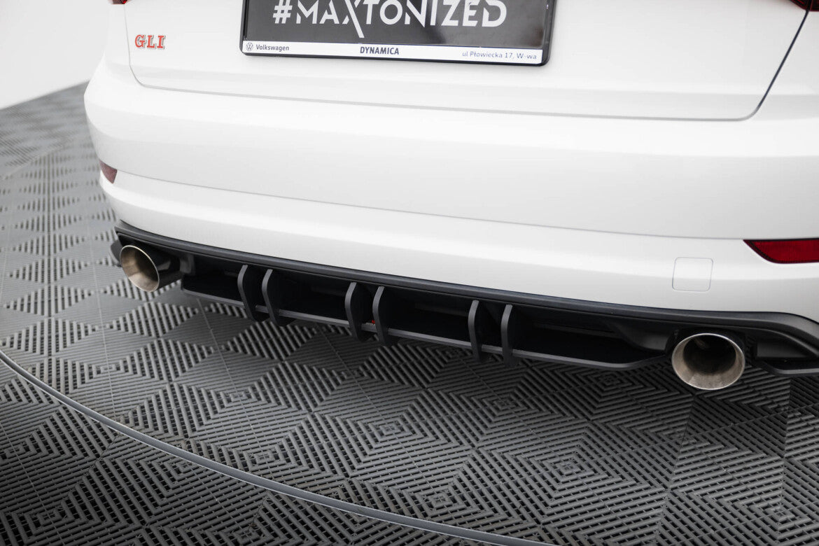 Street Pro Heckansatz Diffusor passend für VW Jetta GLI Mk7 schwarz matt