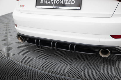 Street Pro Heckansatz Diffusor passend für VW Jetta GLI Mk7 schwarz matt