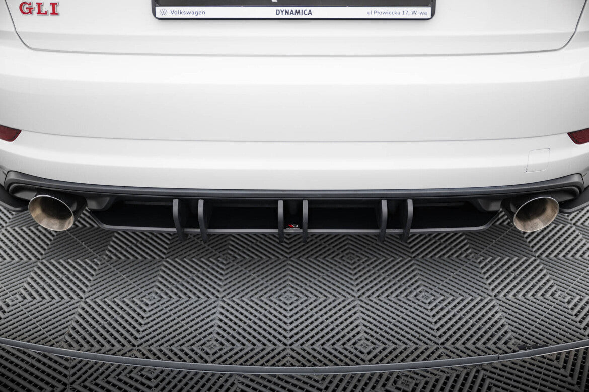 Street Pro Heckansatz Diffusor passend für VW Jetta GLI Mk7 schwarz matt