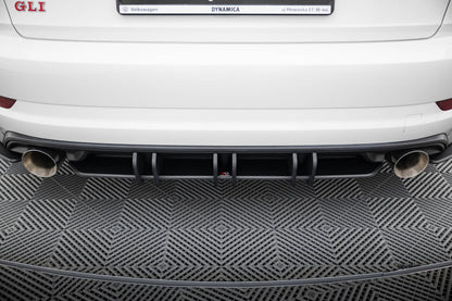 Street Pro Heckansatz Diffusor passend für VW Jetta GLI Mk7 schwarz matt