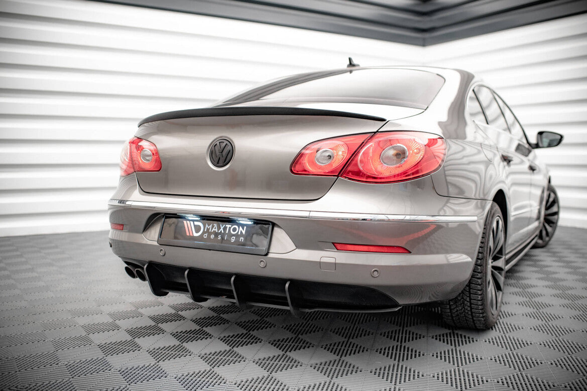 Street Pro Heckansatz Diffusor passend für VW Passat CC schwarz matt