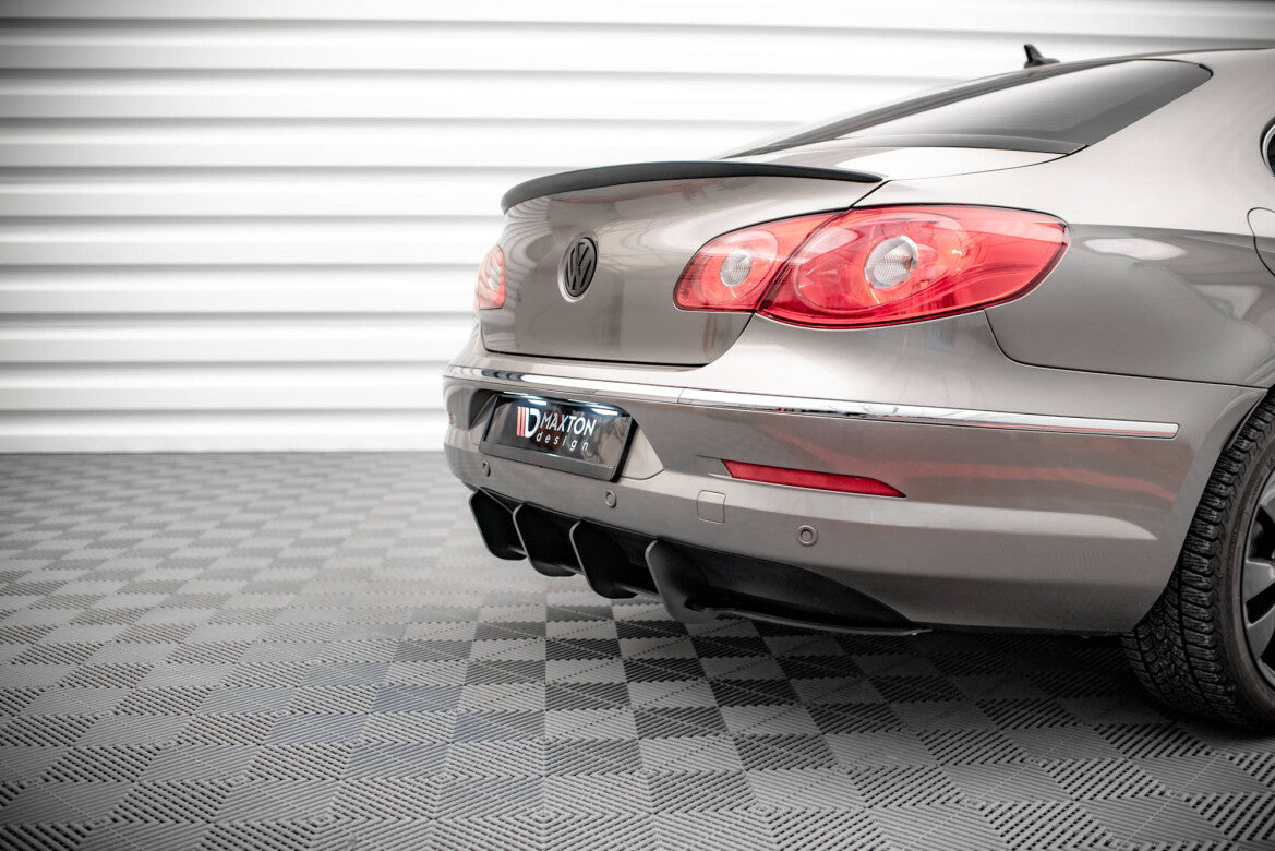 Street Pro Heckansatz Diffusor passend für VW Passat CC schwarz matt